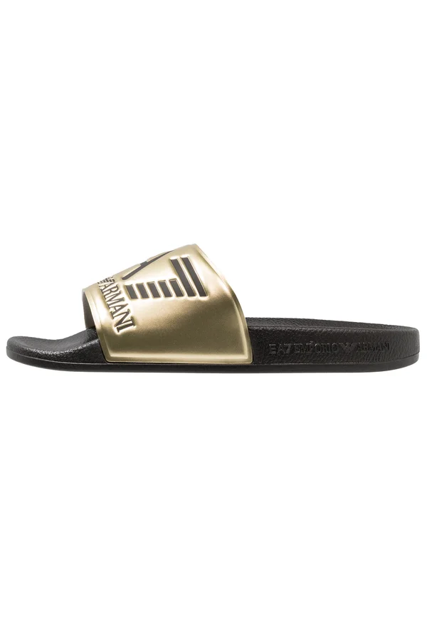 VISIBILITY UNISEX - Pantolette flach - shiny gold/black