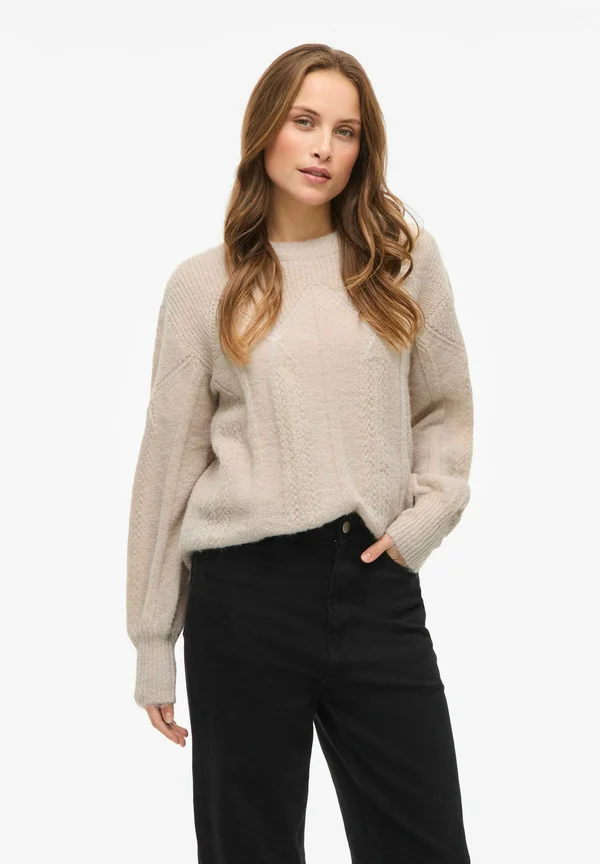 VITULI RUNDHALS - Strickpullover - birch