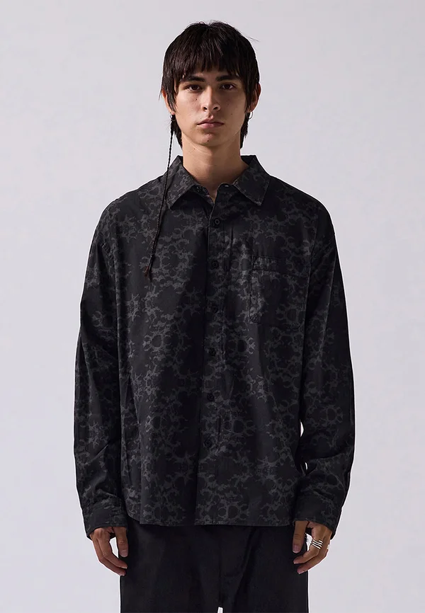 VIVIAN ORNATE - Hemd - black/grey