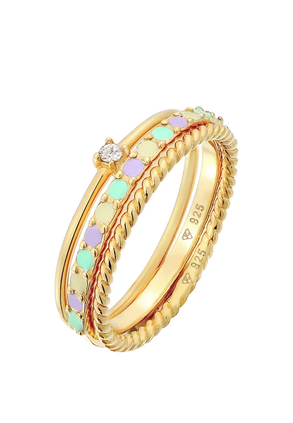 VIVID STACK - MIT KRISTALLEN VON SWAROVSKI® - Ring - gold-coloured