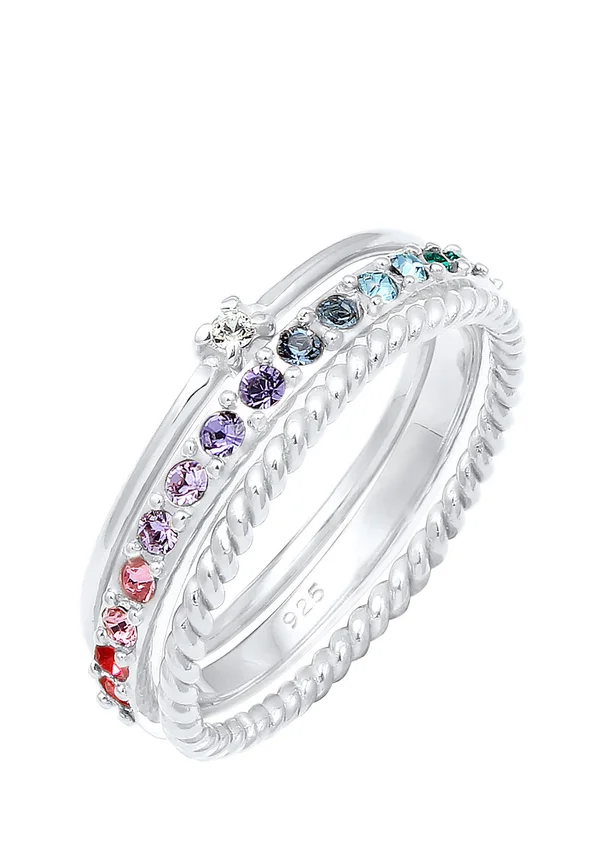 VIVID STACK - MIT KRISTALLEN VON SWAROVSKI® - Ring - silberfarben