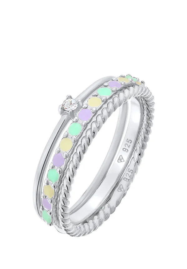 VIVID STACK - MIT KRISTALLEN VON SWAROVSKI® - Ring - silberfarben
