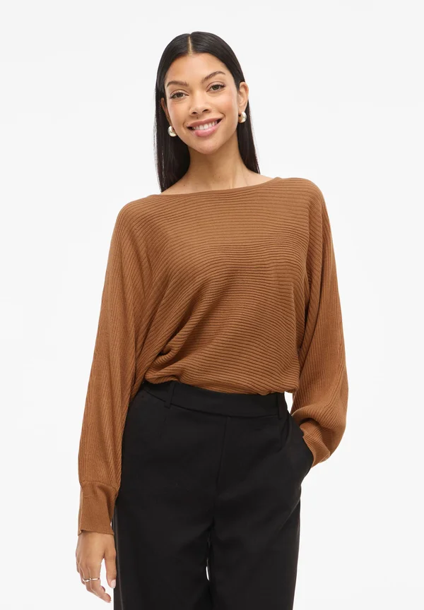 VIVILJA U-BOOT-AUSSCHNITT - Strickpullover - argan oil