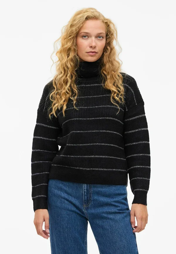 VIZAZA GLITZER - Strickpullover - black beauty