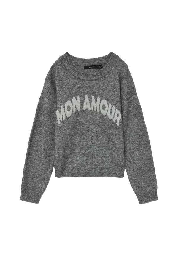 VMAMOREMIO  - Strickpullover - medium grey melange