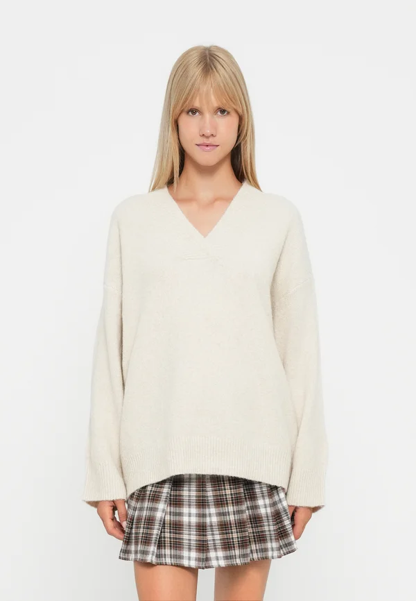 VMBANG V NECK LONG  - Strickpullover - birch