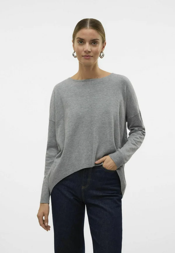 VMBREEZE - Strickpullover - medium grey melange