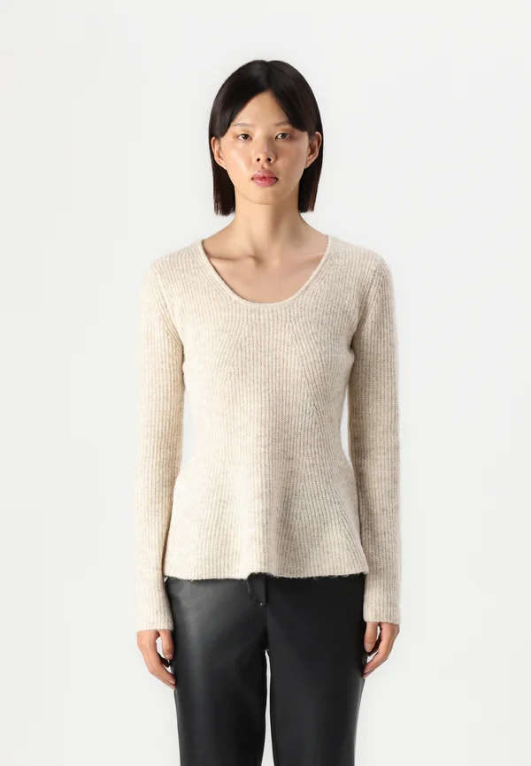 VMDESMA U NECK  - Strickpullover - birch