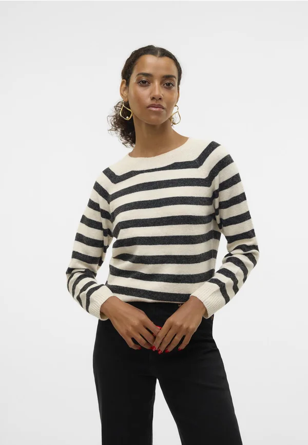VMDOFFY - Strickpullover - birch/black