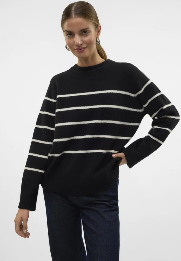 VMFLAWLESS O-NECK NOOS - Strickpullover - black