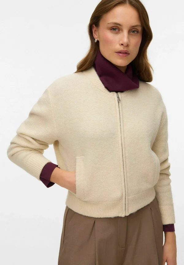 VMHANNA LS O-NECK ZIPPER BOO - Bomberjacke - birch