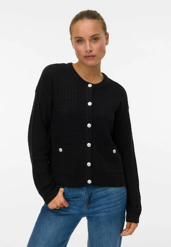VMHARPER - Strickjacke - black