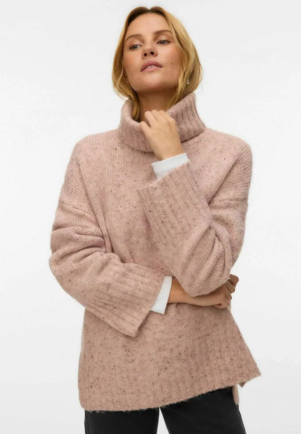 VMINGRID ROLL NECK BOO - Strickpullover - pink dogwood