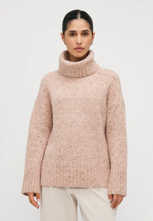 VMINGRID ROLL NECK  - Strickpullover - pink dogwood melange