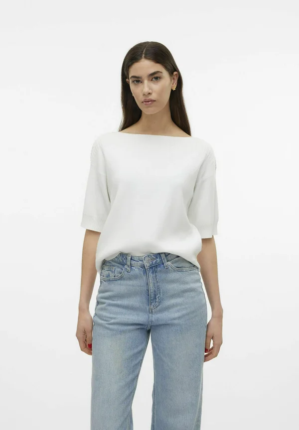 VMJEMMA - Strickpullover - snow white