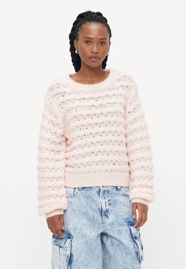 VMLAURYN O NECK  - Strickpullover - pink dogwood