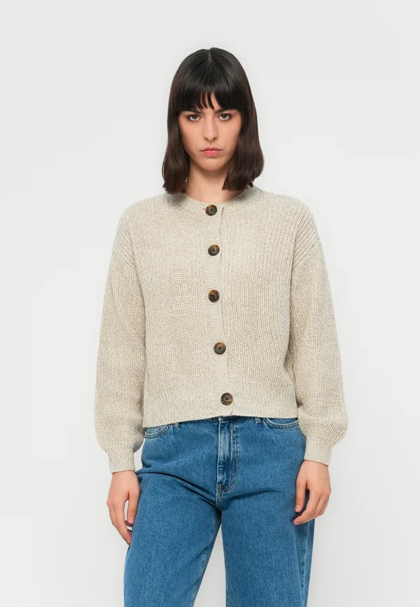 VMLEA O NECK CARDIGAN - Strickjacke - moon rock