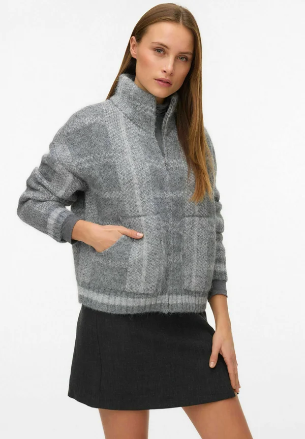 VMLISA - Strickjacke - medium grey melange