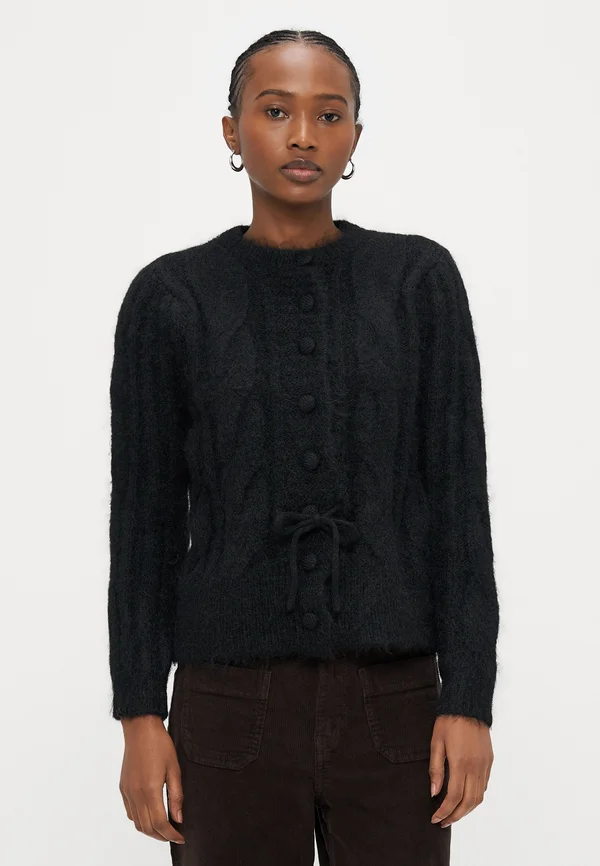 VMLISA STRING CARDIGAN - Strickjacke - black