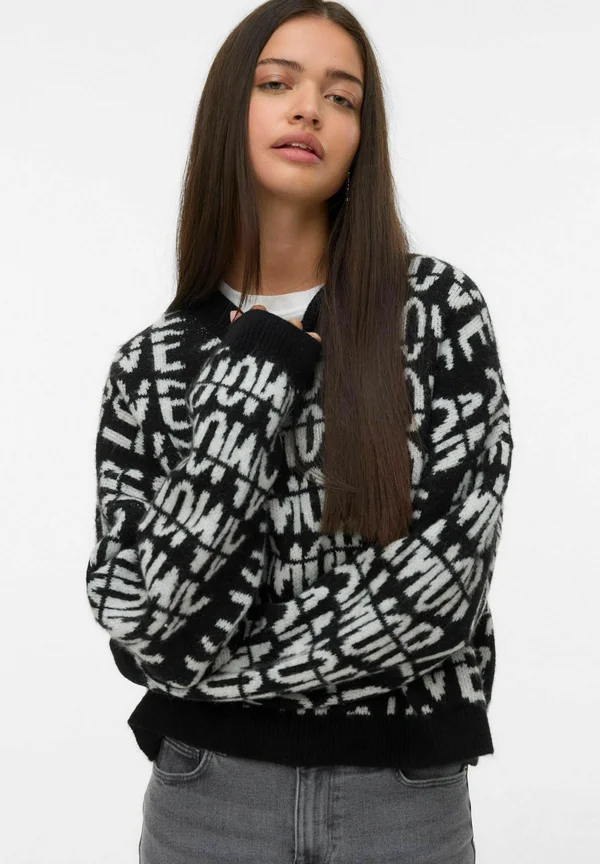 VMLOVE - Strickpullover - black