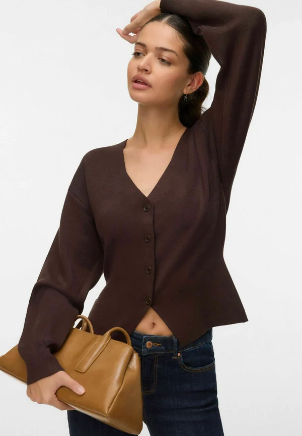 VMLUCCA - Strickjacke - chocolate torte