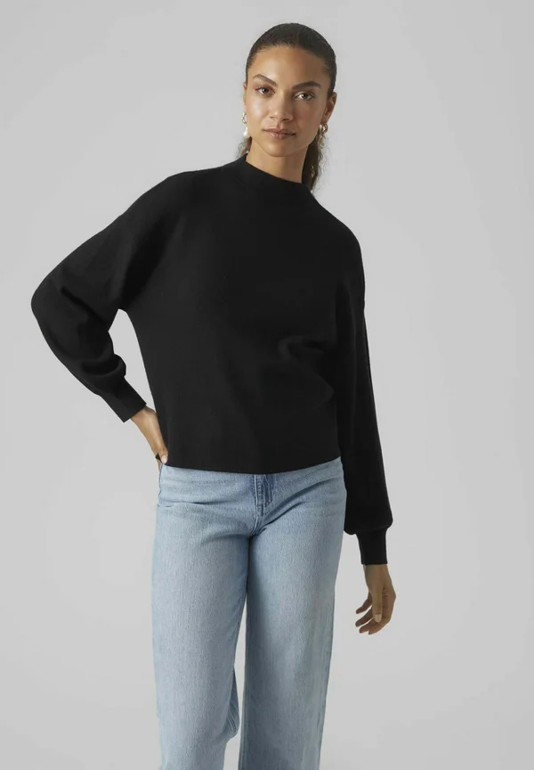 VMNANCY LS GA BOO REP - Strickpullover - black