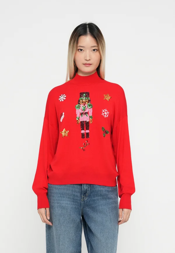 VMQUEENGUARD XMAS - Strickpullover - chinese red