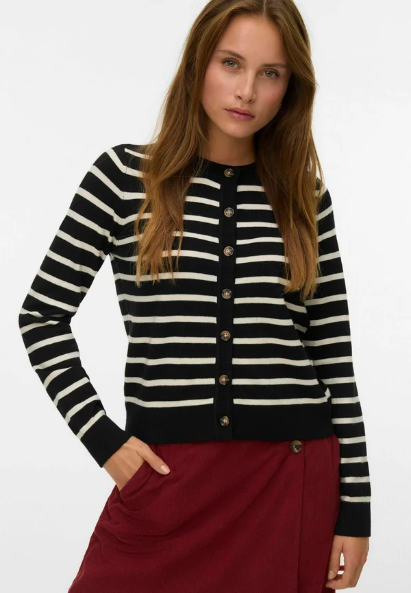 VMSABA O-NECK NOOS - Strickjacke - black