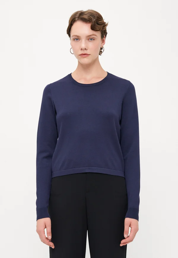 VMSILJE O NECK - Strickpullover - navy