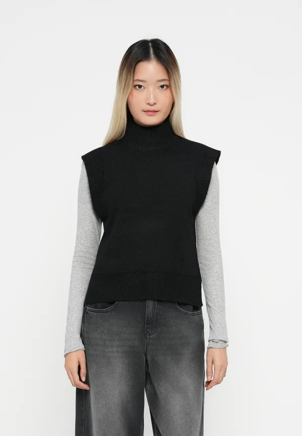 VMWOW HIGHNECK  - Strickpullover - black