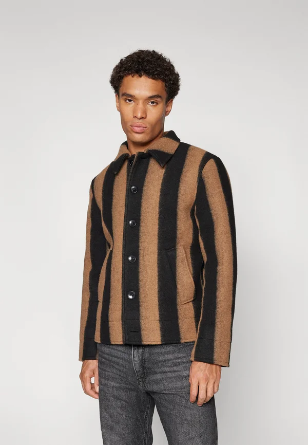 VOICE - Leichte Jacke - black/taupe