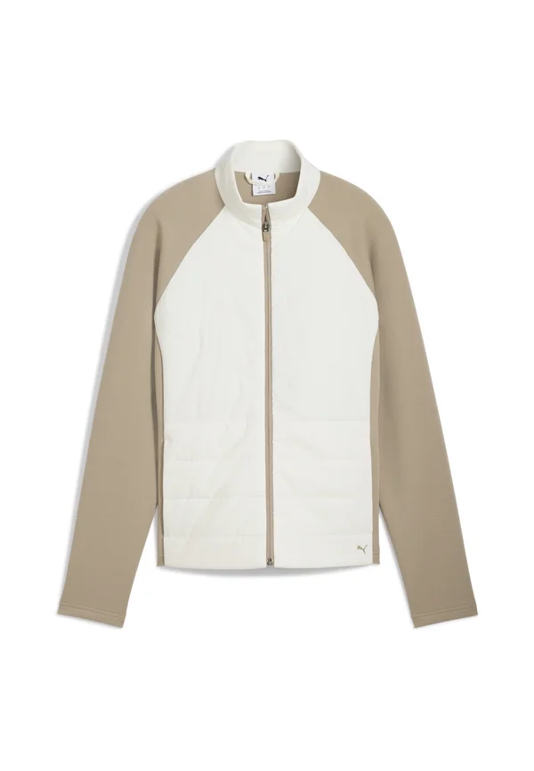 W CLOUDSPUN FLEECE HYBRID JACKET - Fleecejacke - warm white ice coffee