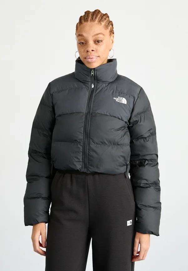 W CROPPED SAIKURU - Winterjacke - black/asphalt grey