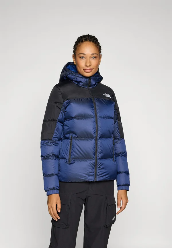 W DIABLO DOWN 2.0 HOODED JACKET - Daunenjacke - estate blue/black heather