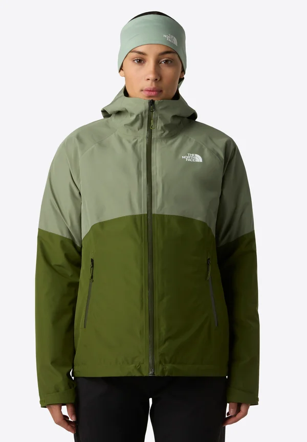 W DIABLO DYNAMIC ZIP-IN JACKET - Outdoorjacke - bark mist woodland gree