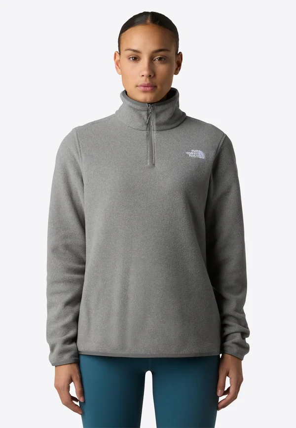 W GLACIER FLEECE 1/4 ZIP JACKET - Fleecepullover - tnf mid grey heather