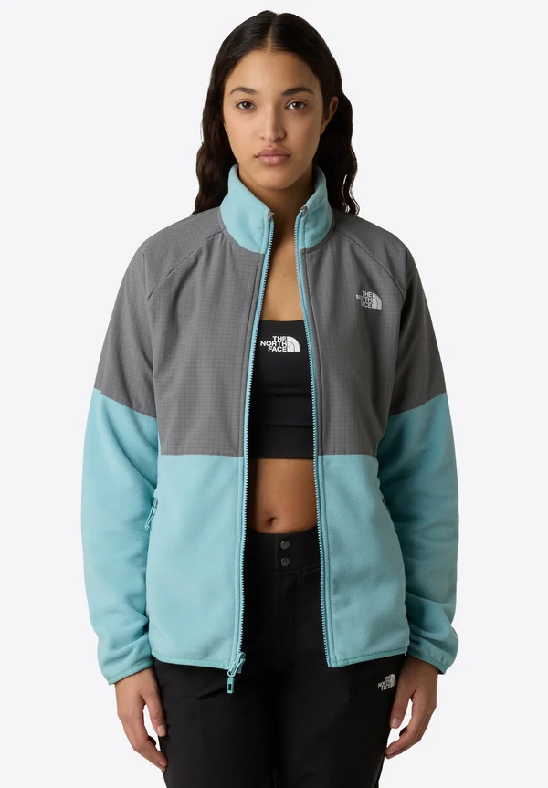 W GLACIER HEAVYWEIGHT FULL ZIP JACKET - Fleecejacke - blue eclipse smoked pea