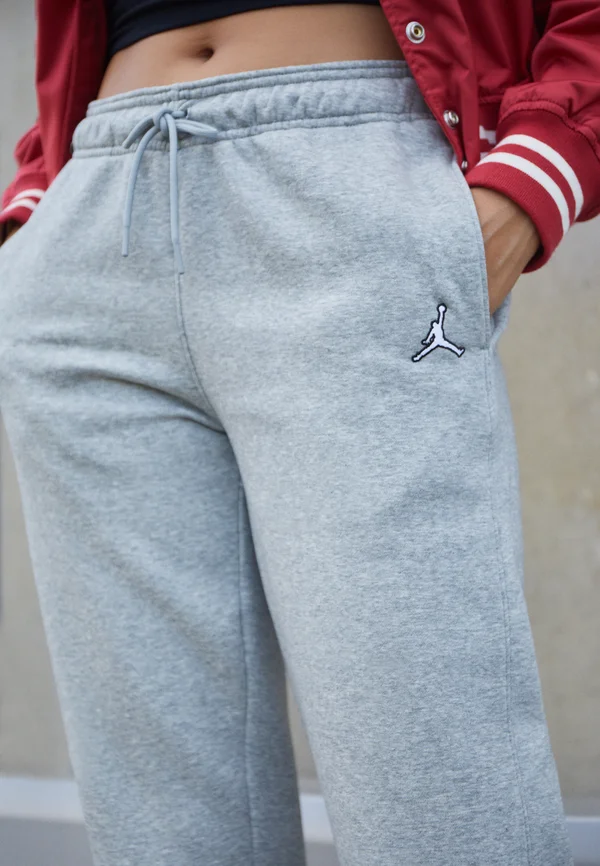W J FLIGHT FLC PANT CORE - Jogginghose - dark grey heather/white