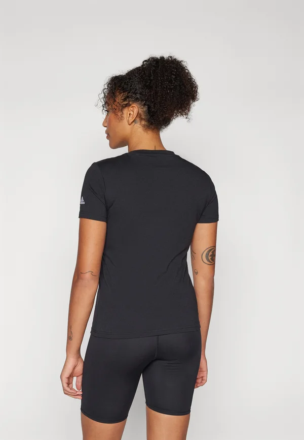 W LIN T - T-Shirt print - black/white