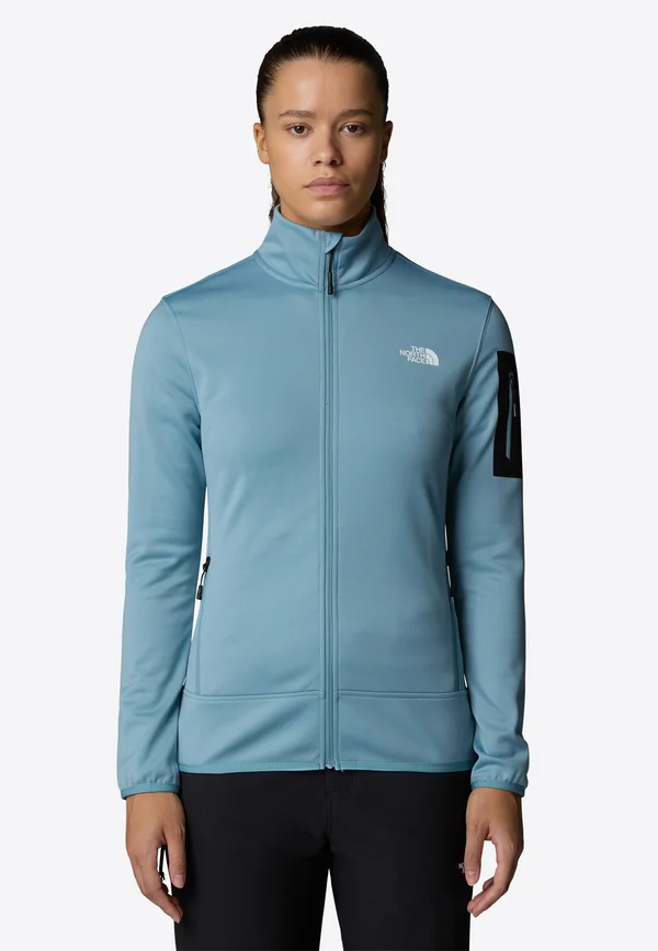 W MISTYESCAPE FLEECE - Trainingsjacke - shallow blue tnf black