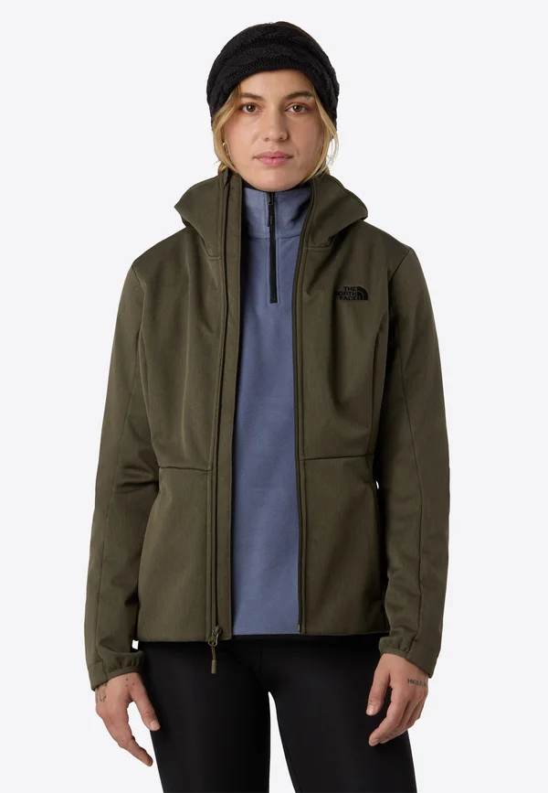 W QUEST HIGHLOFT SOFT SHELL JACKET - EU - Outdoorjacke - new taupe grn dark heathr