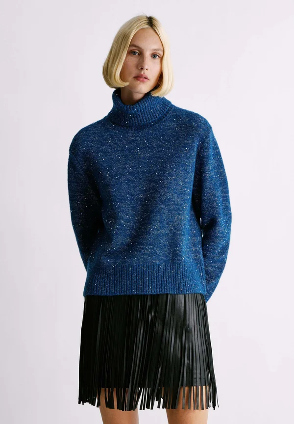 W11 EMMA TURTLENECK - Strickpullover - ink blue