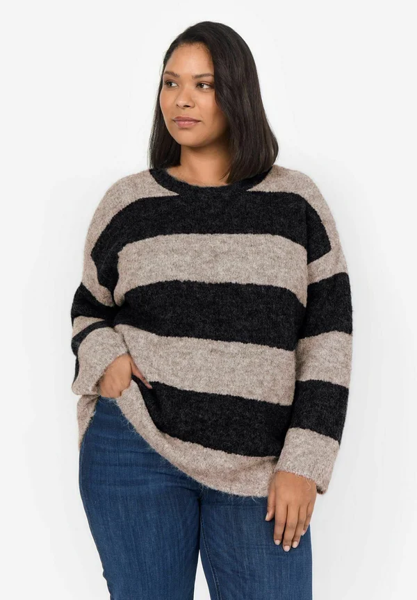 WA-JOLIE 1 - Strickpullover - c camel melange combi