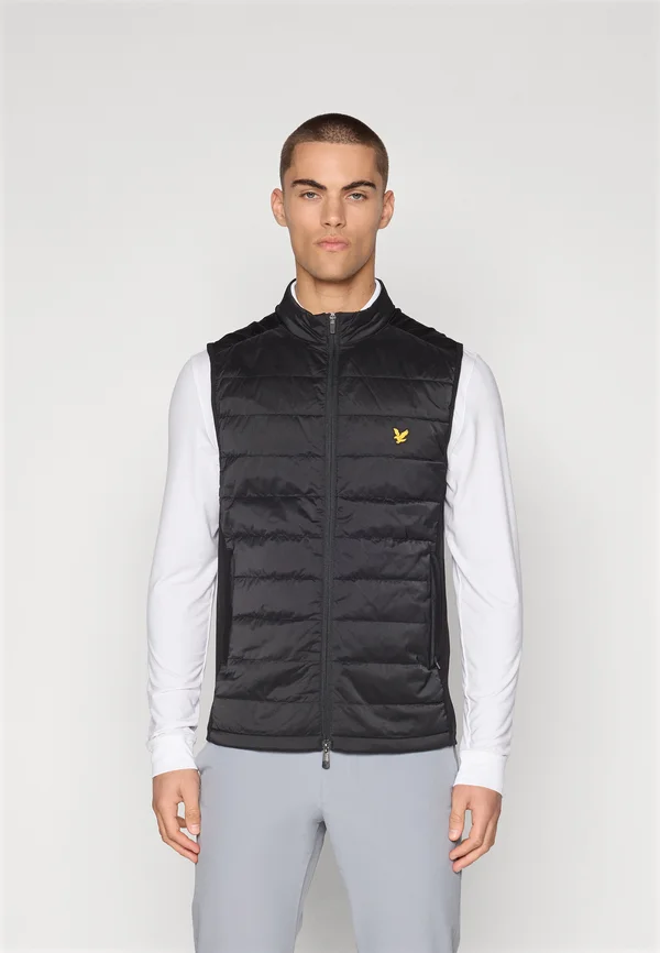 WADDED GOLF GILET - Weste - jet black