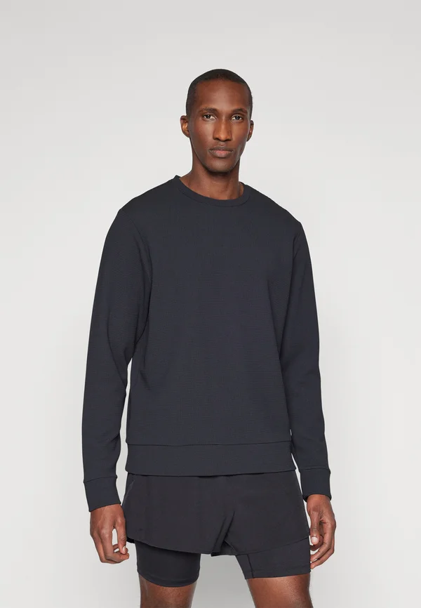 WAFFLE CREW - Sweatshirt - black
