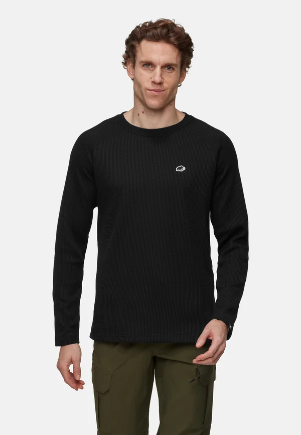 WAFFLE - Langarmshirt - black