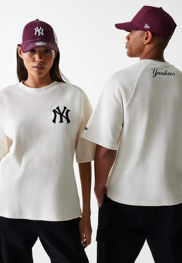 WAFFLE TEE UNISEX - T-Shirt print - off white