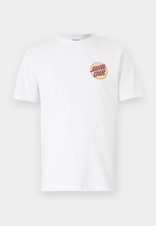 WAGON DOT CHEST UNISEX - T-Shirt print - white