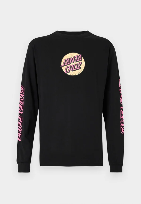 WAGON DOT FRONT UNISEX - Langarmshirt - black