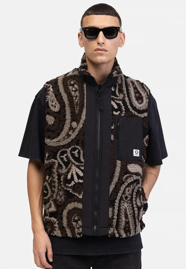 WAISTCOAT BOXY FIT - Weste - demitasse